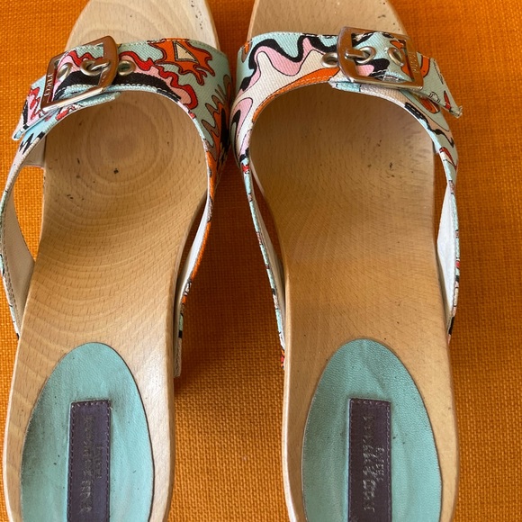 VINTAGE 💝EMILIO PUCCI PLATFORM SLIDES💝HP - Picture 12 of 12